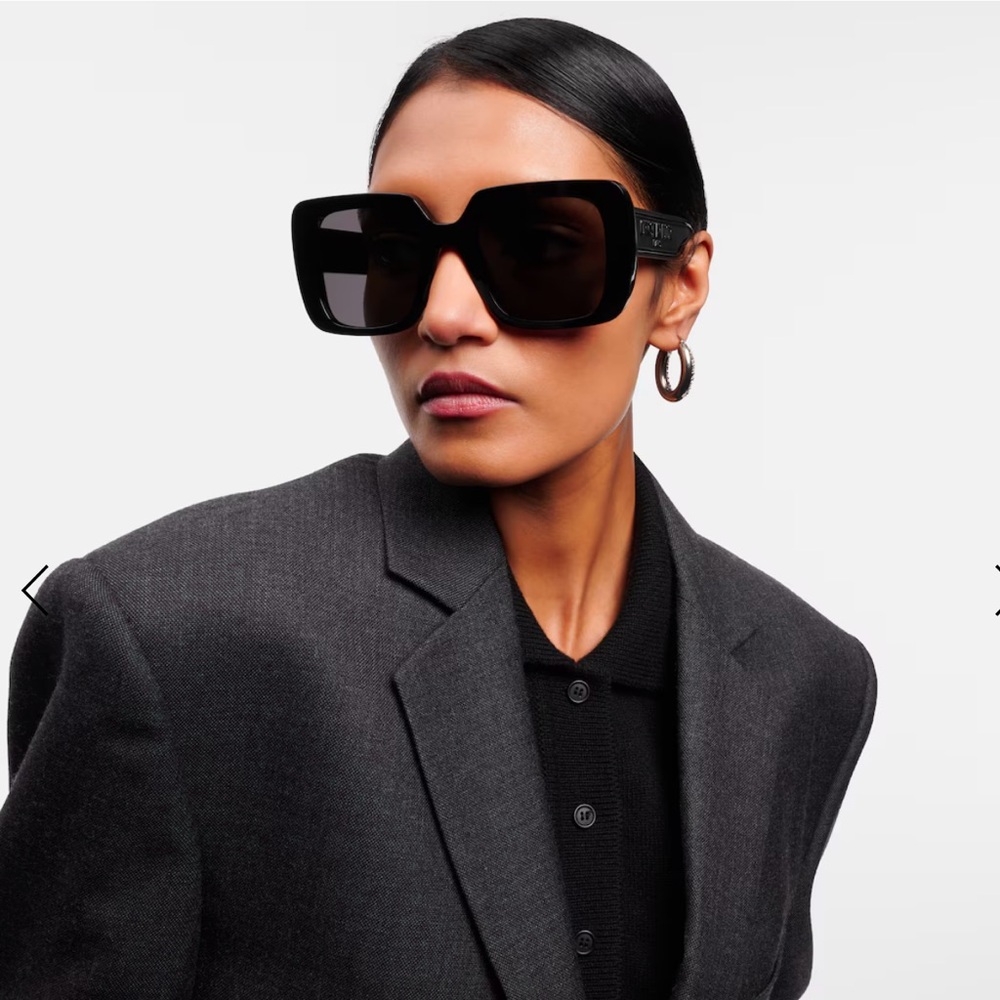 Dior Black smoke wildior 55m Geometric sunglasses